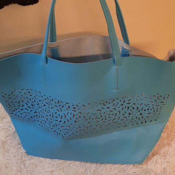 Vince Camuto Lasercut Tote - Picture 3 of 7